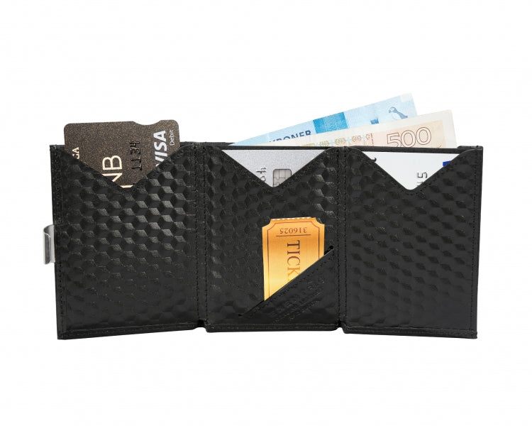 EXENTRI Wallet - Structured leather